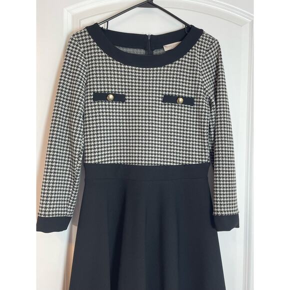 Rinascimento Italy Dress US Size Small Black Plaid Preppy Officecore Old Money - Picture 2 of 11